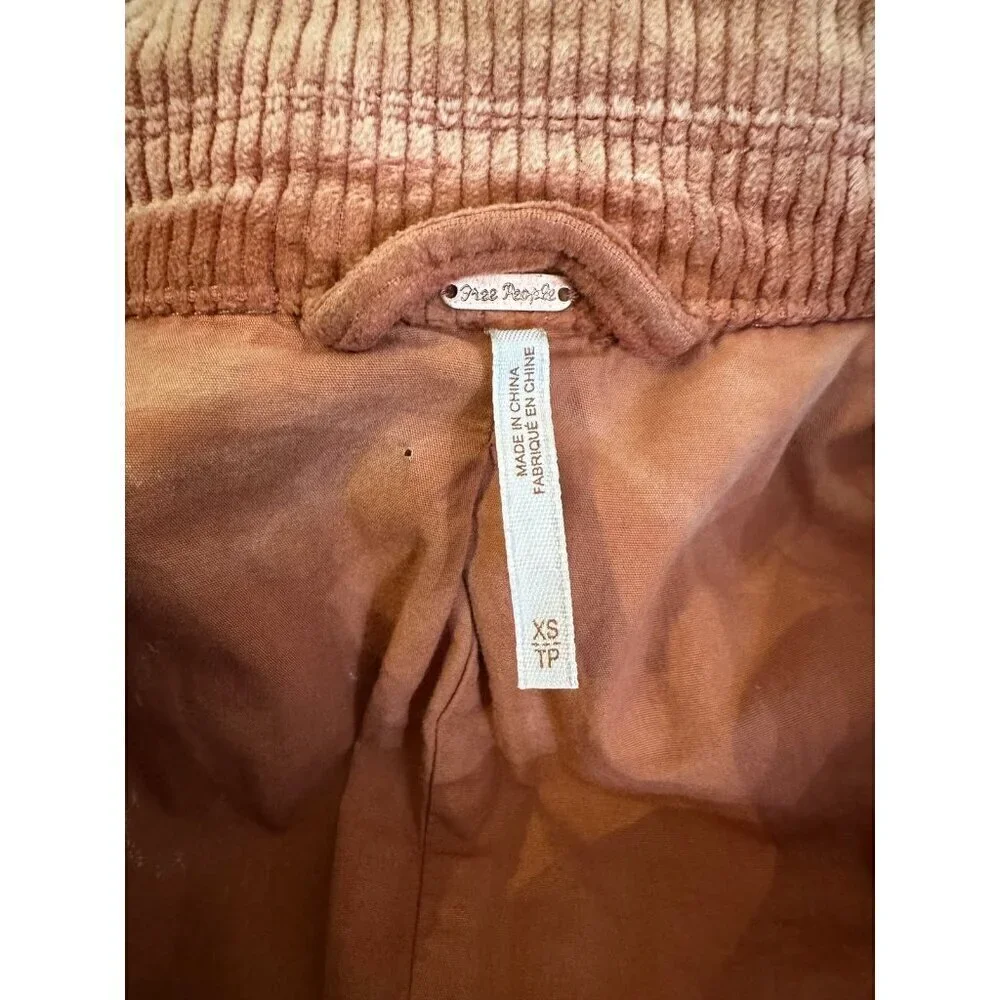 Free People corduroy shirt jacket XS